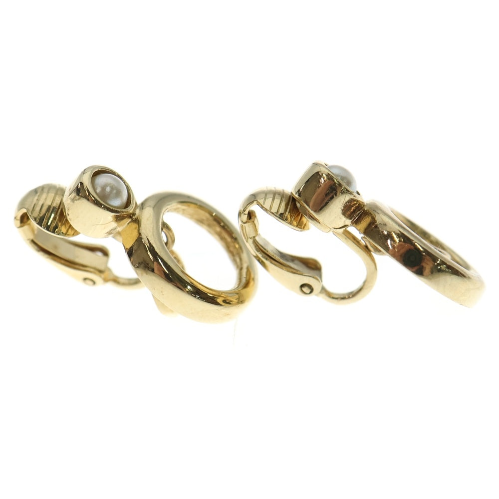 Christian Dior(クリスチャンディオール) パールイヤリング ゴールド GP