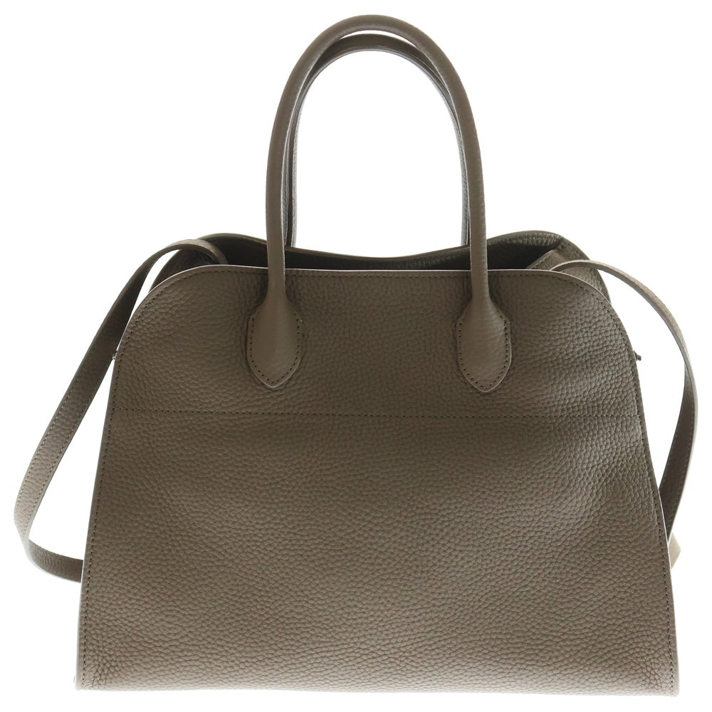 THE ROW(ザロウ) マルゴー 12 2WAYハンドバック ショルダーバッグ ハンドバッグ ブラウン レザー シルバー金具