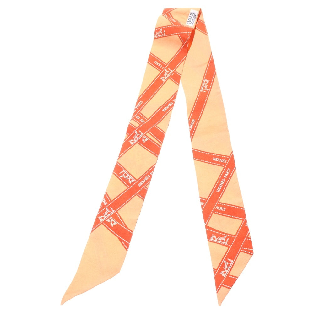 HERMES エルメス　シルク　24FBG ツイリー　スカーフ　オレンジ 楽天市場】【中古】 エルメス HERMES 24FBG ツイリー スカーフ シルク