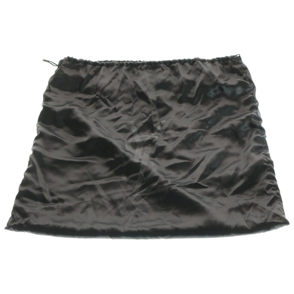 YVES SAINT LAURENT(イヴサンローラン) ミューズトゥ ハンドバッグ ブラック レザー 229680 シルバー金具