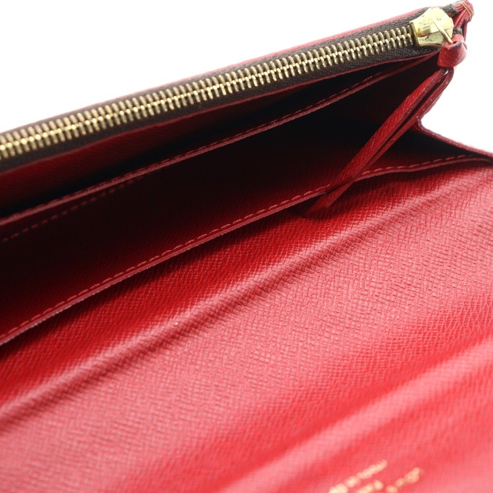 LOUIS VUITTON(ルイヴィトン) ダミエ ポルトフォイユ・カイサ 二つ折り財布 ブラウン PVCレザー ロングウォレット N61221