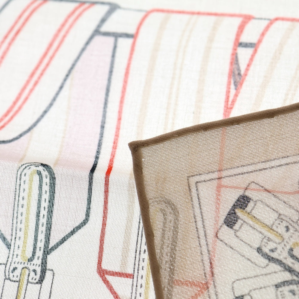 HERMES(エルメス) カレ45 サングルアンフィネス シルクスカーフ ホワイト