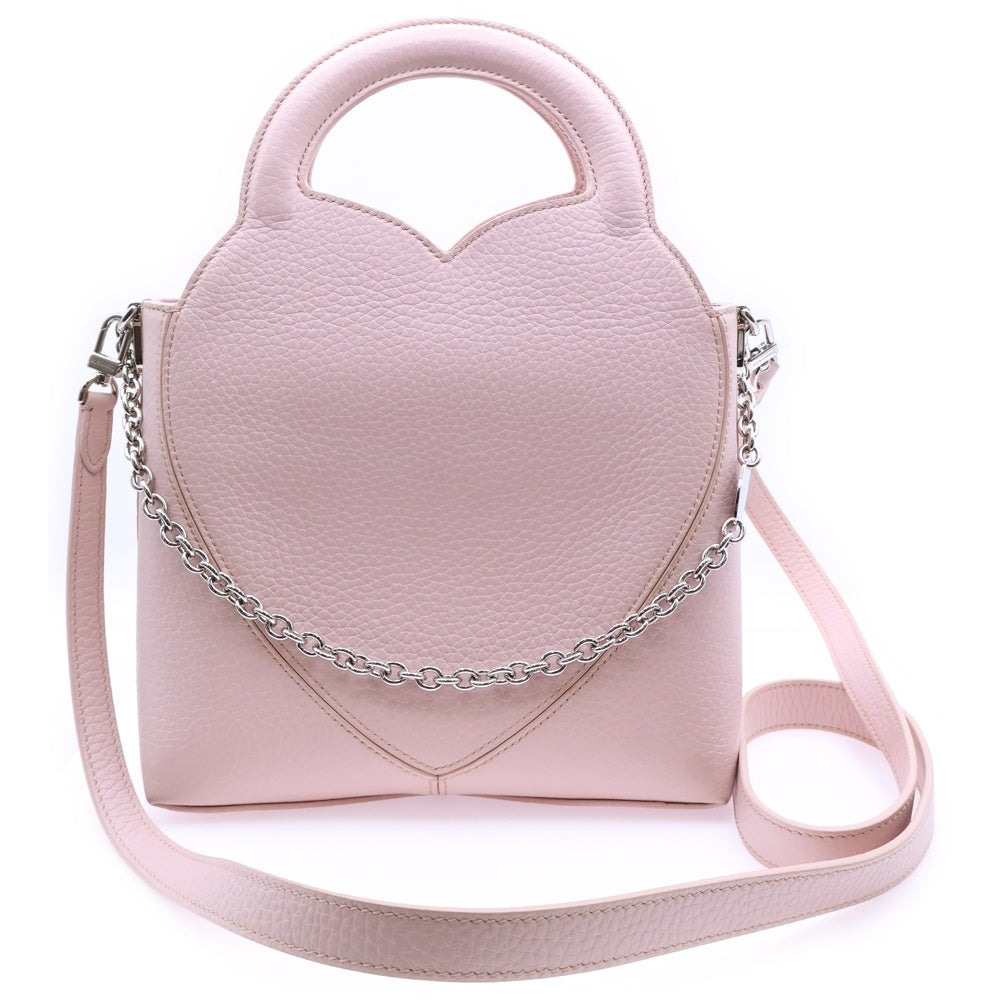 TIFFANY & Co.(ティファニー) リターントゥティファニー 2WAYハンドバッグ ショルダーバッグ チェーンバッグ ピンク レザー シルバー金具