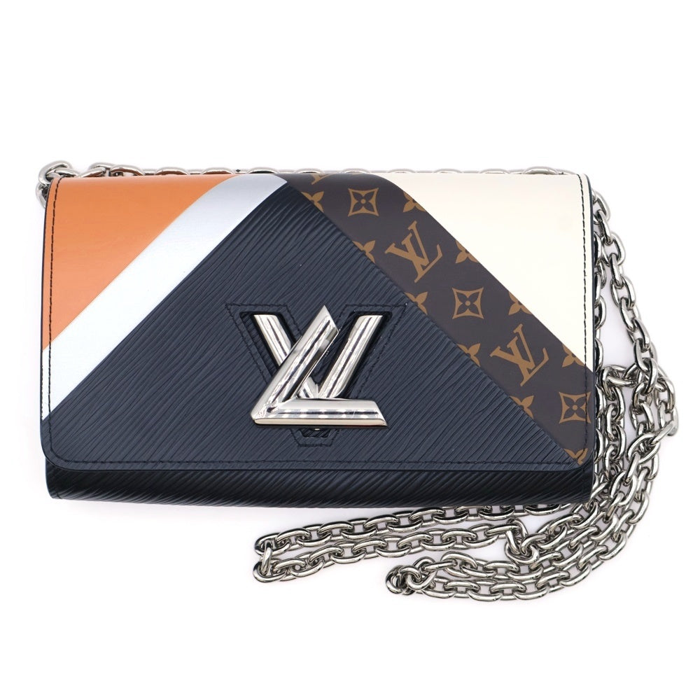 LOUIS VUITTON(ルイヴィトン) エピ ポルトフォイユ ツイスト チェーン ウォレット 財布 ショルダーバッグ ブラック×PVCレザー M67798
