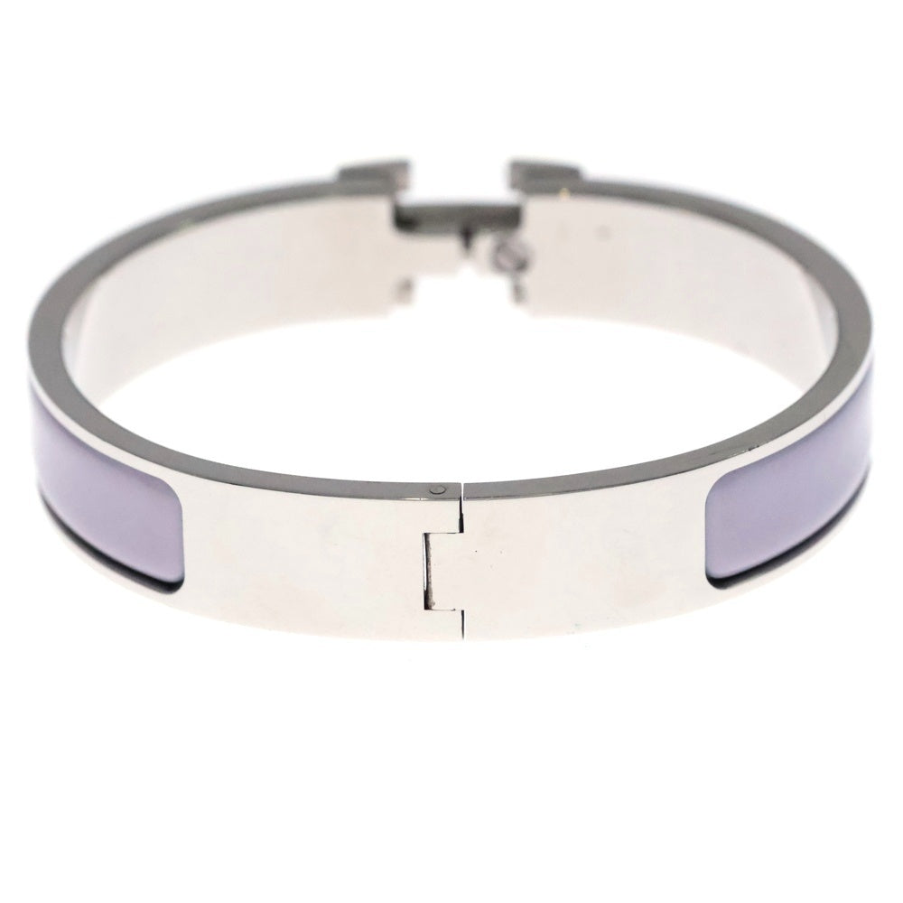 HERMES(エルメス) クリッククラックPM バングル ブレスレット パープル×シルバー メタル