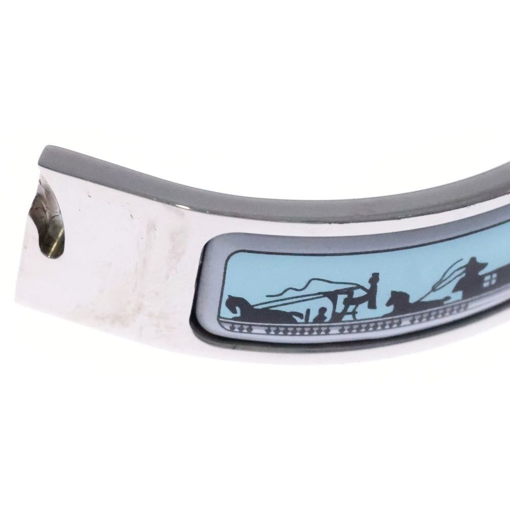 HERMES(エルメス) エマイユPM クリッククラック シルバー ブレスレット ライトブルー メタル