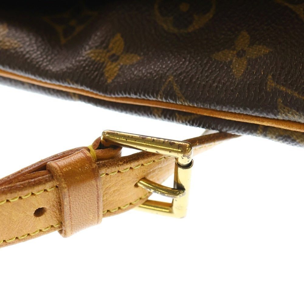 LOUIS VUITTON(ルイヴィトン) モノグラム ミュゼットサルサ ショルダーバッグ ブラウン レザー×PVC M51258 ゴールド金具