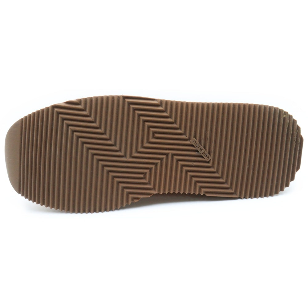 HERMES(エルメス) クイック Hロゴ レザー レースアップ ローカットシューズ スニーカー ブラウン レディース