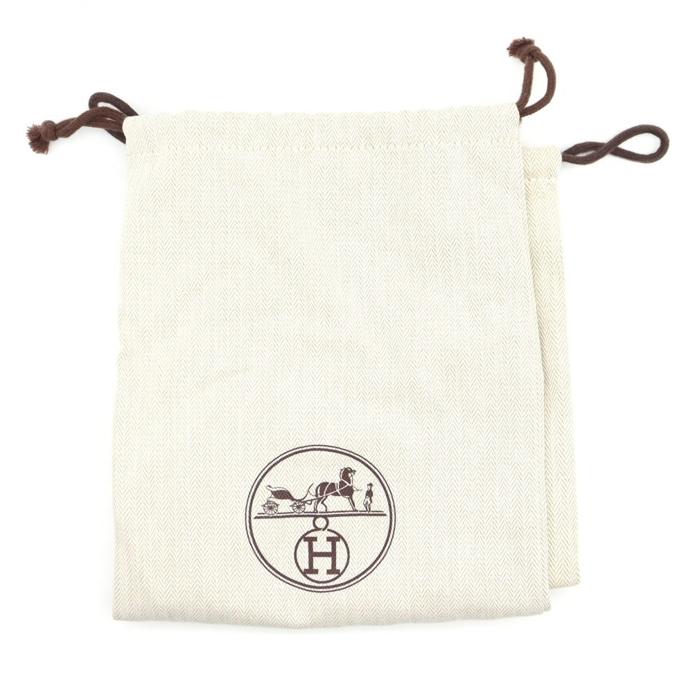 HERMES(エルメス) クイック Hロゴ レザー レースアップ ローカットシューズ スニーカー ブラウン レディース