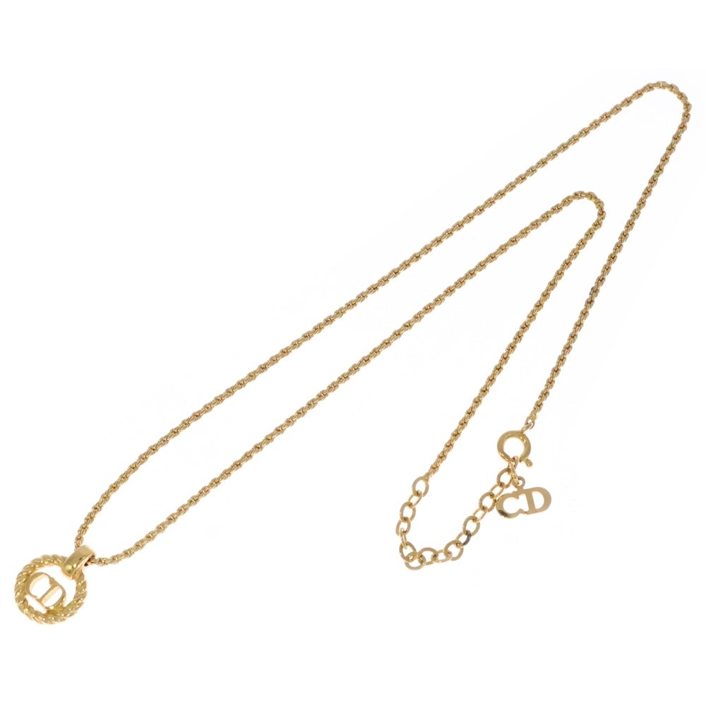 Christian Dior(クリスチャンディオール) CDロゴ ラウンド ネックレス