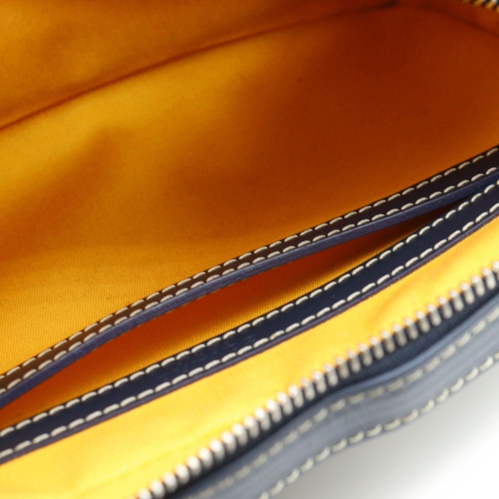 GOYARD(ゴヤール) カップヴェールPM ショルダーバッグ ミニバッグ ネイビー PVC×レザー シルバー金具