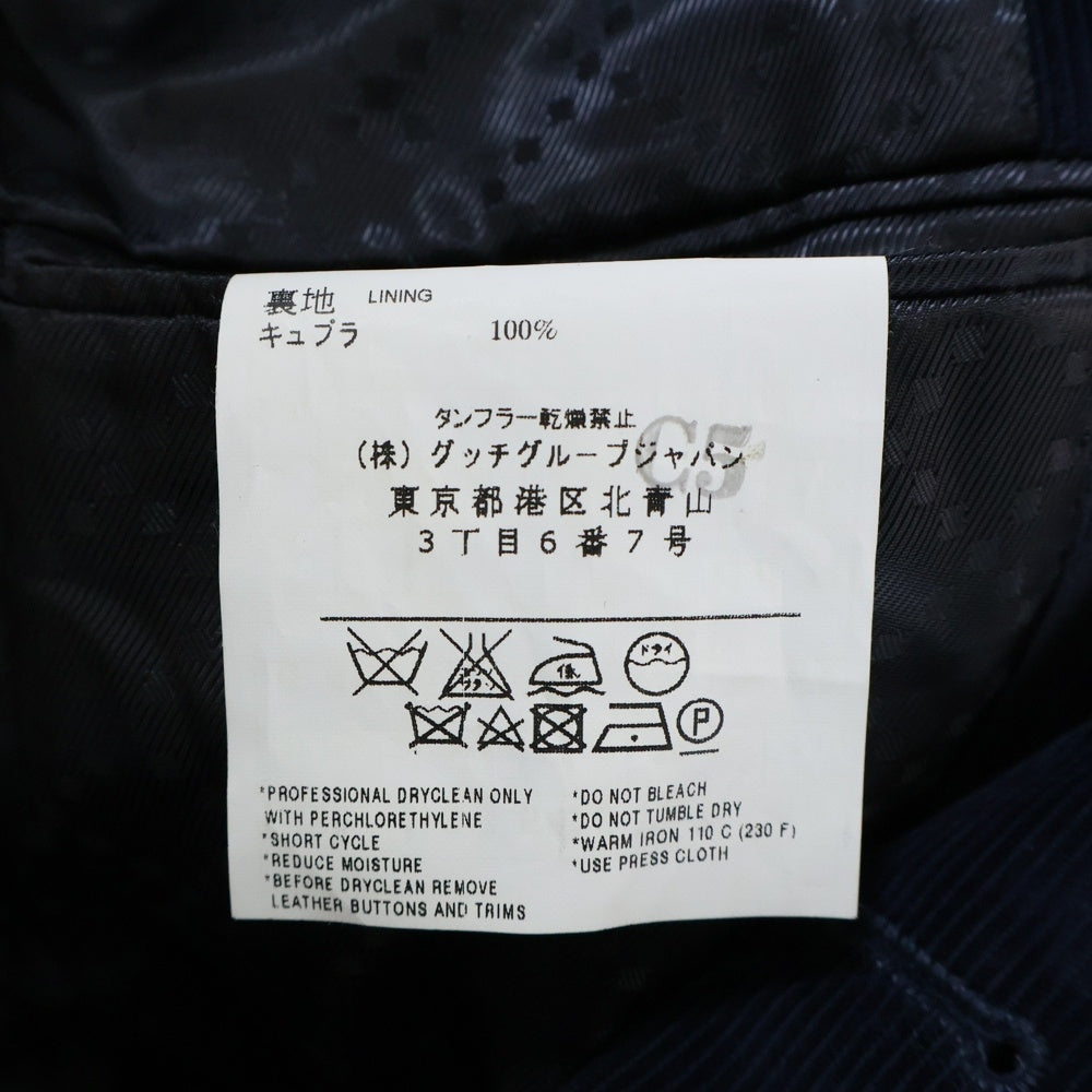 GUCCI(グッチ) コーデュロイ 2B テーラードジャケット ネイビー CTX75907G