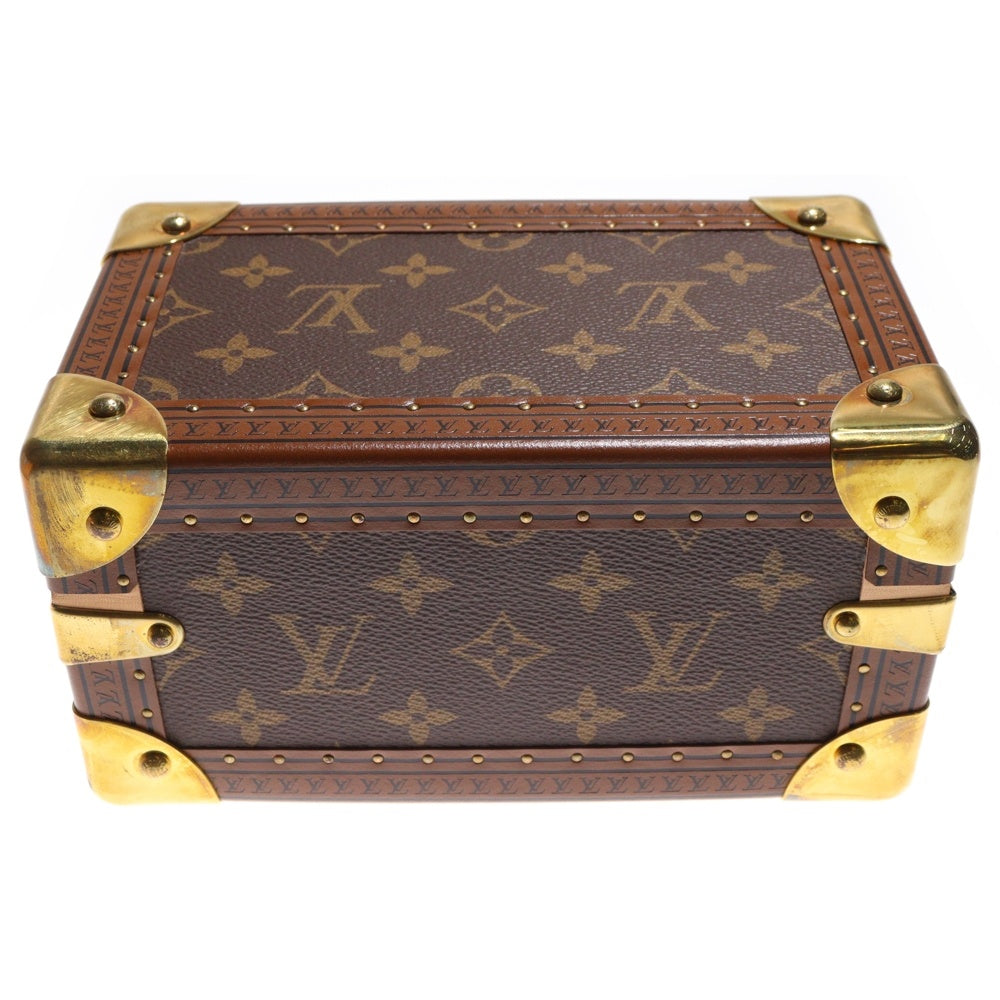 LOUIS VUITTON(ルイヴィトン) モノグラム コフレトレゾール20 ジュエリーボックス ケース ブラウン M20037 ゴールド金具 レディース