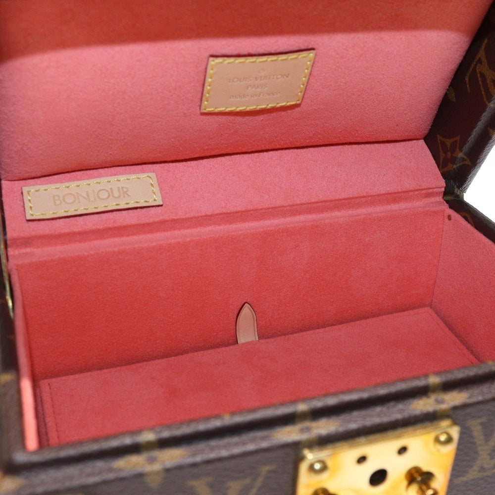 LOUIS VUITTON(ルイヴィトン) モノグラム コフレトレゾール20 ジュエリーボックス ケース ブラウン M20037 ゴールド金具 レディース
