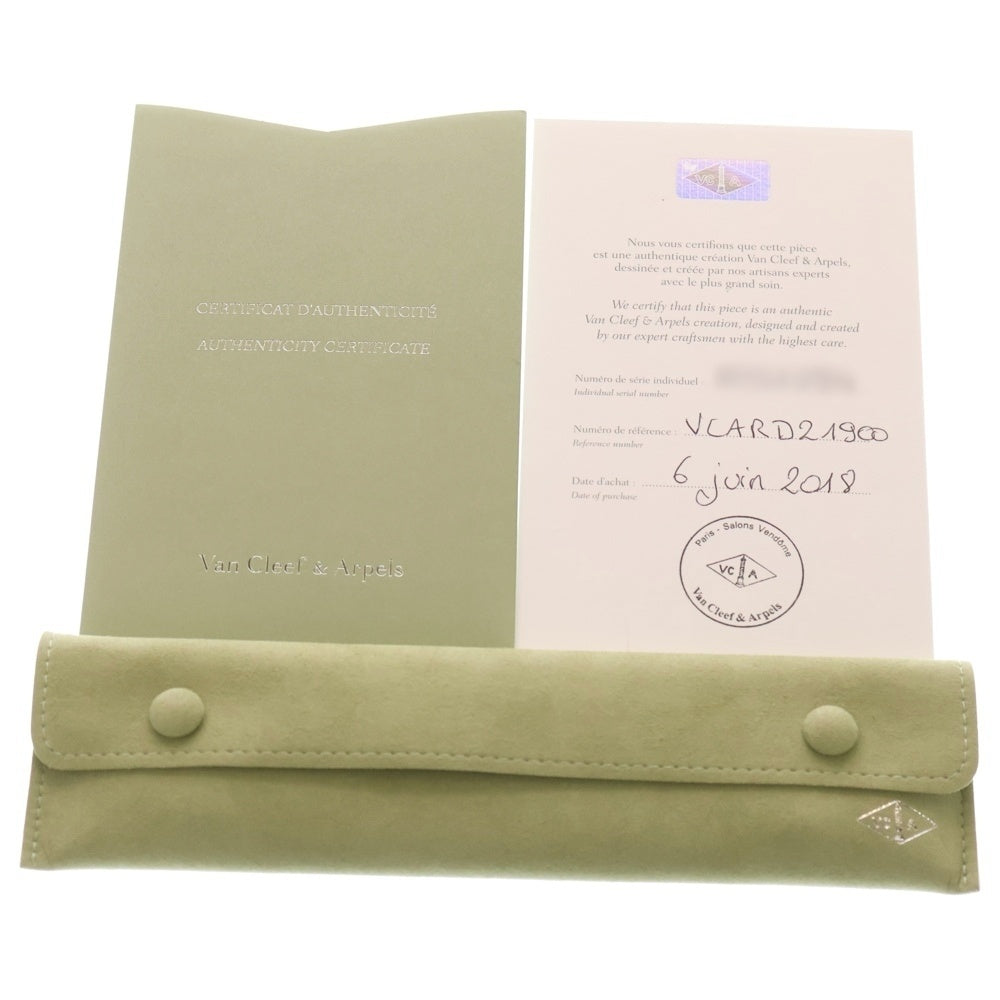 Van Cleef & Arpels(ヴァンクリーフアンドアーペル) アルハンブラ スモール モデル ウォッチ オニキス文字盤 YG/QZ イエローゴールド K18 VCARD21900