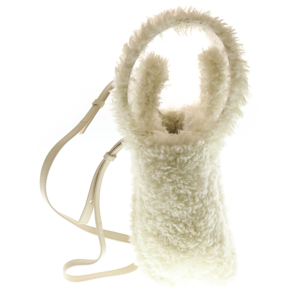 BALENCIAGA(バレンシアガ) EVERYDAY XS エブリデイ 2WAY レザー切替ファーショルダーバッグ ハンドバッグ ホワイト 672793