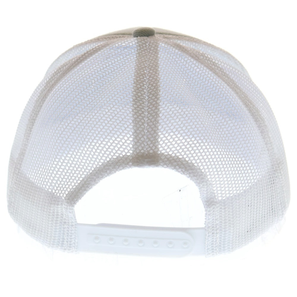 KITH(キス) Logo Denim Nolan Trucker Cap ロゴナイロントラッカーキャップ 帽子 ホワイト/ライトブルー