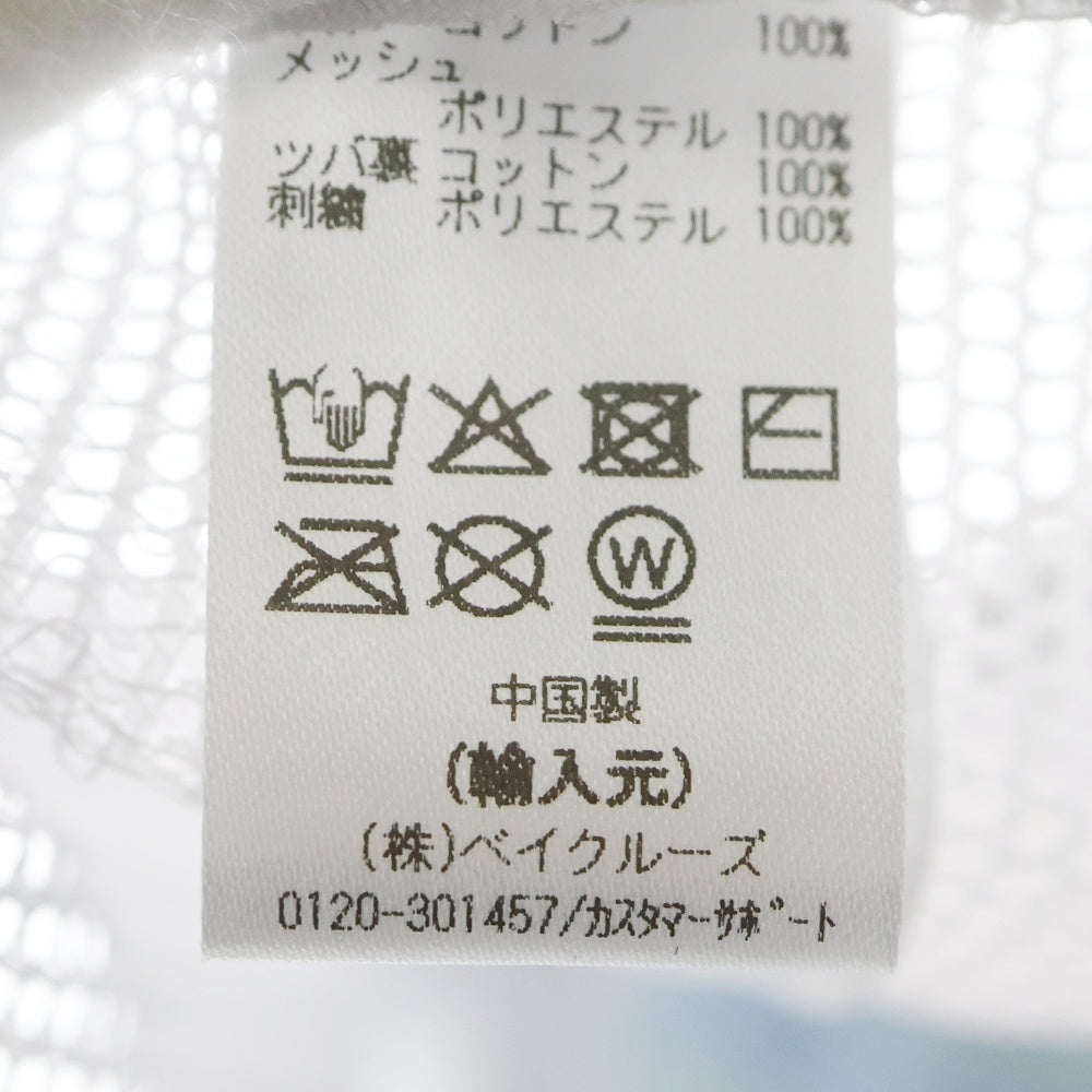 KITH(キス) Logo Denim Nolan Trucker Cap ロゴナイロントラッカーキャップ 帽子 ホワイト/ライトブルー