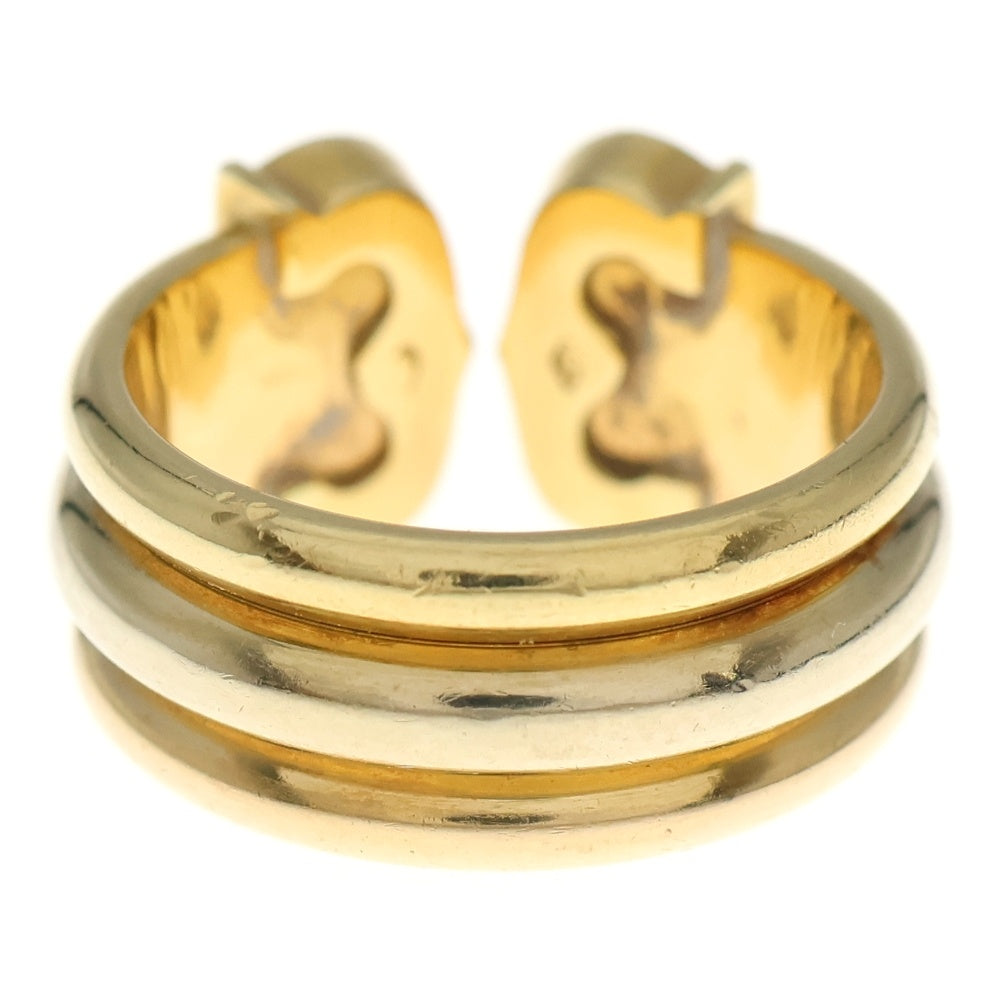 Cartier(カルティエ) C2 ドゥーブルC スリーカラー リング K18YG K18PG K18WG イエロー/ピンク/ホワイトゴールド 11号