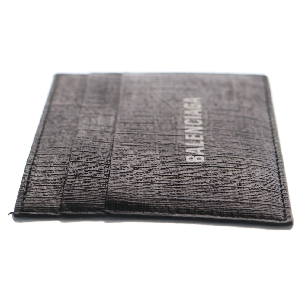 BALENCIAGA(バレンシアガ) ロゴ カードケース フラグメントケース カードケース 名刺入れ ブラック レザー