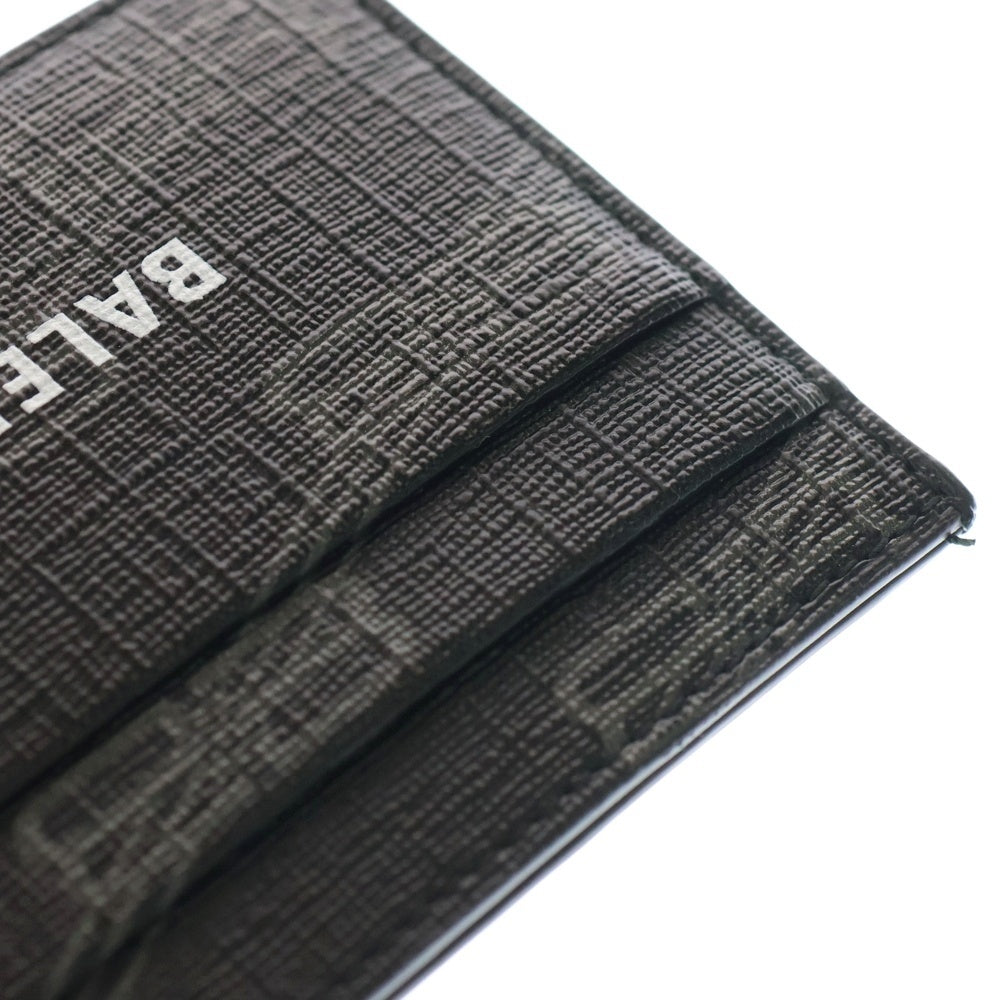 BALENCIAGA(バレンシアガ) ロゴ カードケース フラグメントケース カードケース 名刺入れ ブラック レザー