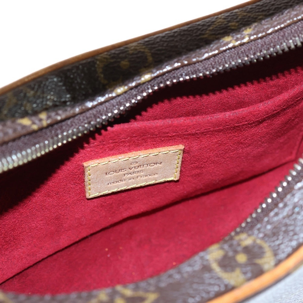 LOUIS VUITTON(ルイヴィトン) モノグラム クロワッサンPM レザーハンドバッグ ブラウン M51510