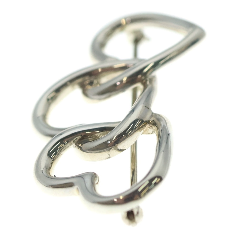 TIFFANY & Co.(ティファニー) ハートモチーフ 3連 ブローチ ピンバッジ シルバー SV