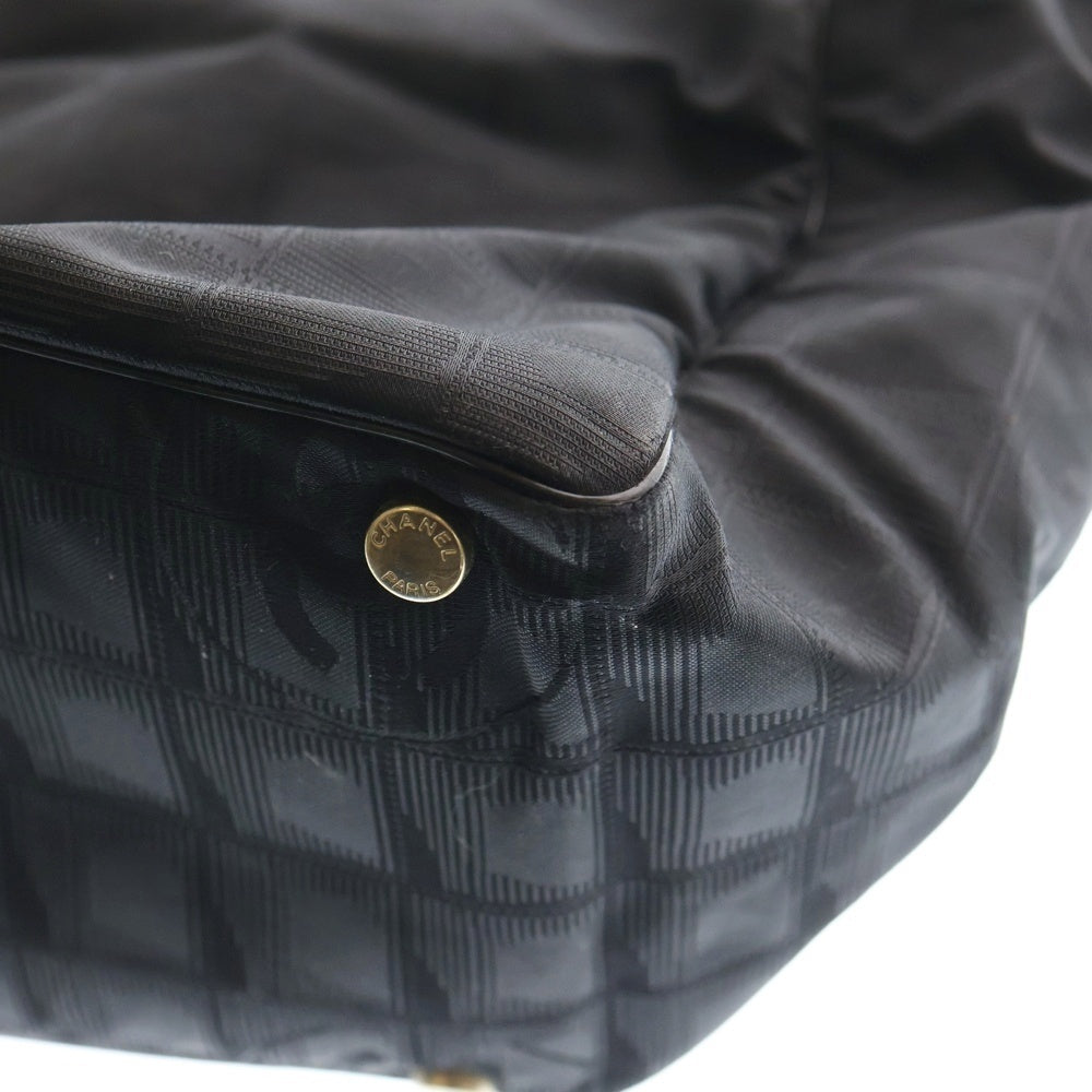 CHANEL(シャネル) ニュートラベル MM トートバッグ ハンドバッグ ブラック ナイロン