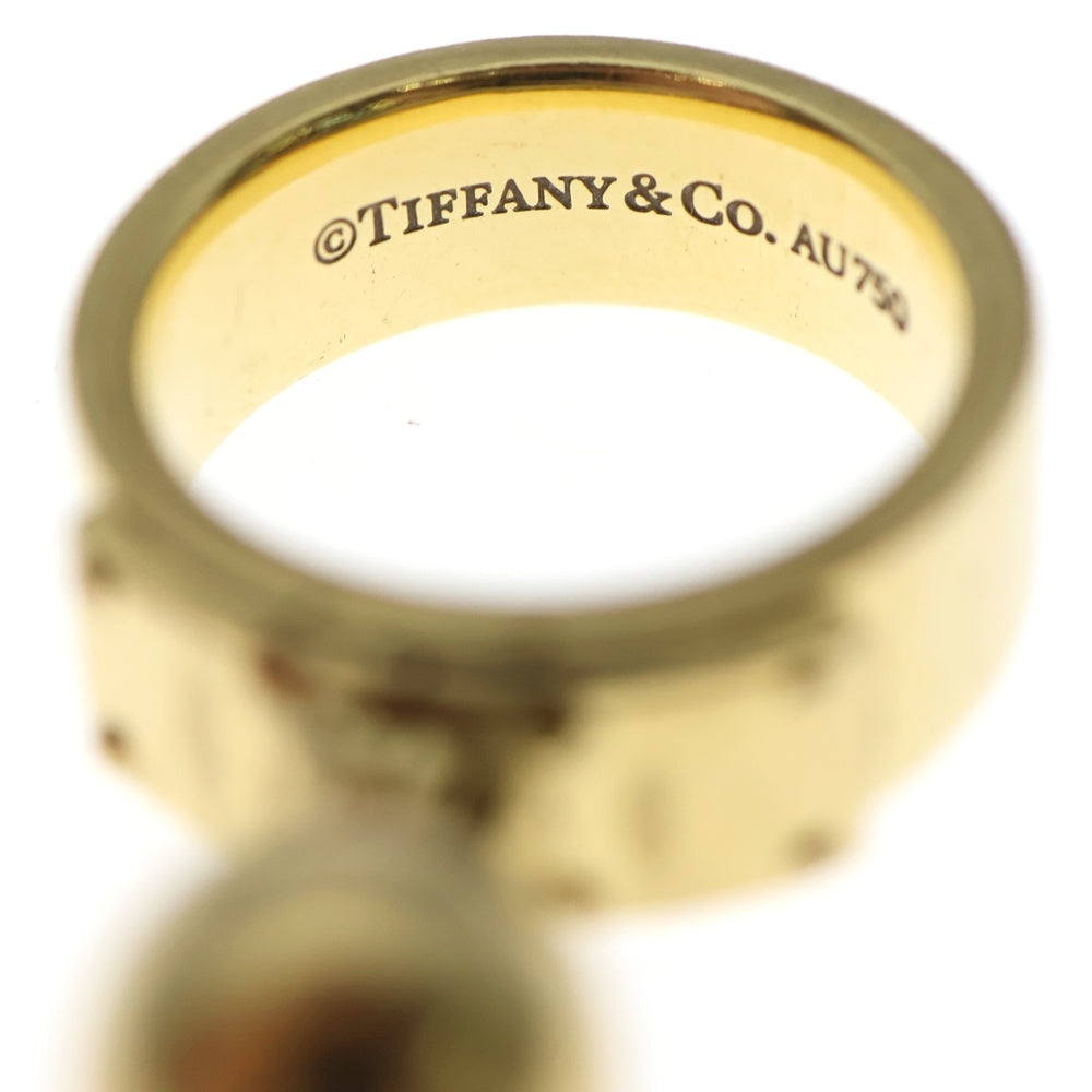 TIFFANY & Co.(ティファニー) ボールダングル モチーフリング 指輪 Au750YG イエローゴールド レディース