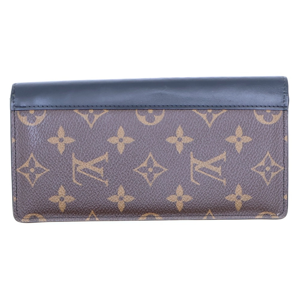 LOUIS VUITTON(ルイヴィトン) モノグラム マカサー ポルトフォイユブラザ ロングウォレット 長財布 カードケース ブラウン×ブラック レザー×PVC M69410