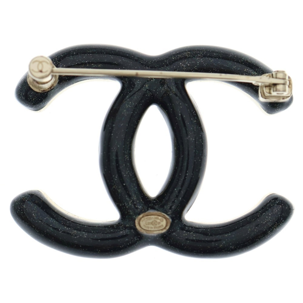 CHANEL(シャネル) ココマーク ラインストーンブローチ ゴールド GP レディース