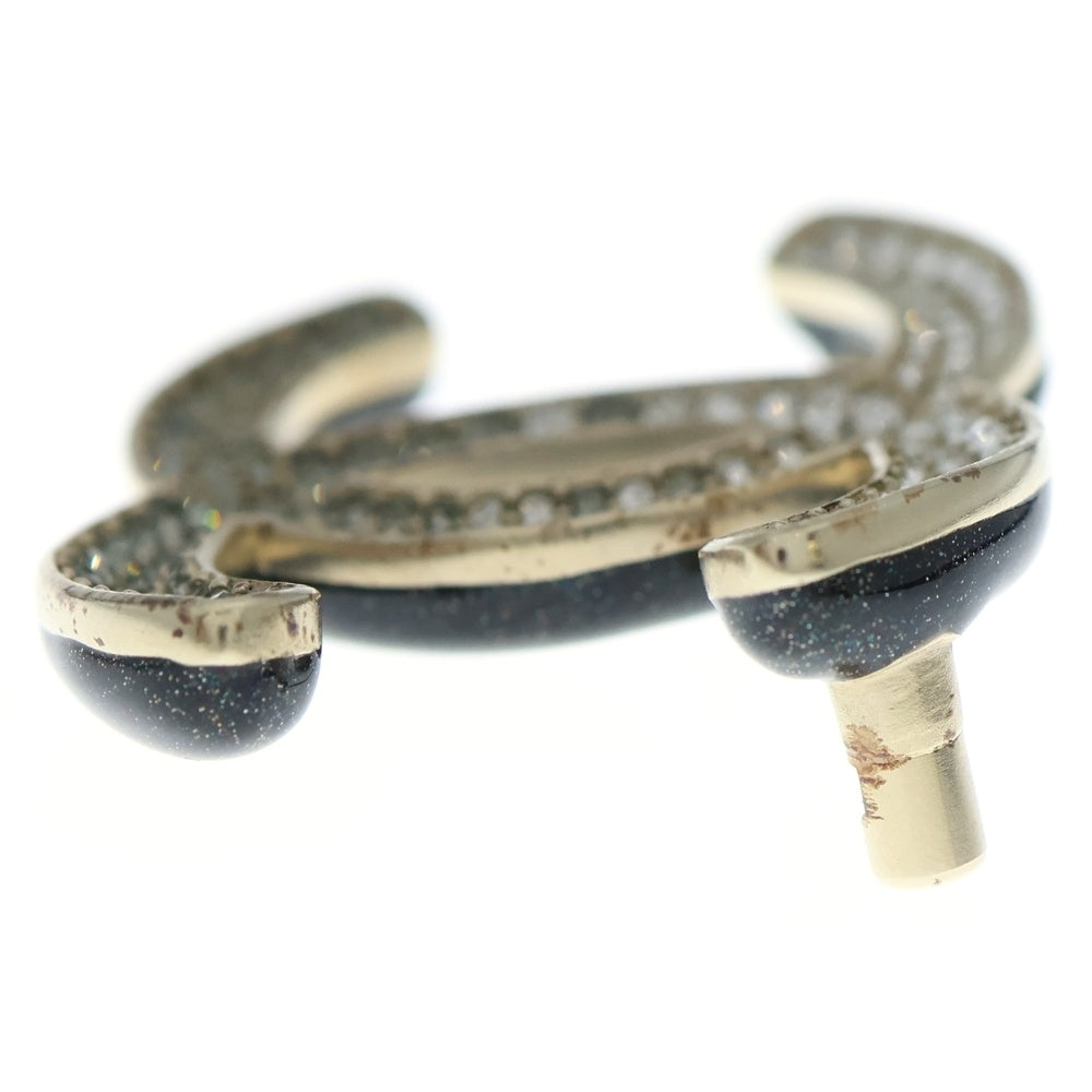 CHANEL(シャネル) ココマーク ラインストーンブローチ ゴールド GP