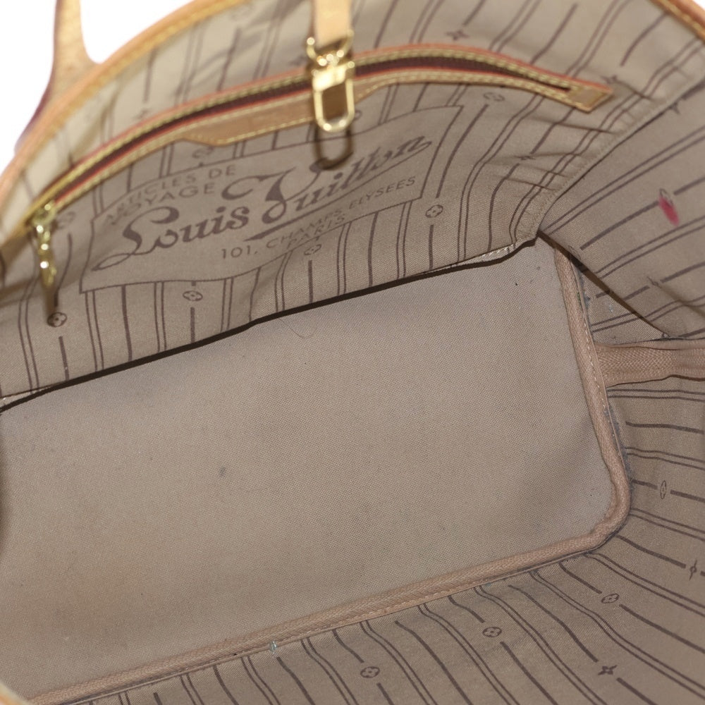 LOUIS VUITTON(ルイヴィトン) モノグラム ネヴァーフルPM トートバッグ ハンドバッグ ブラウン レザー×PVC M40155 ゴールド金具 レディース