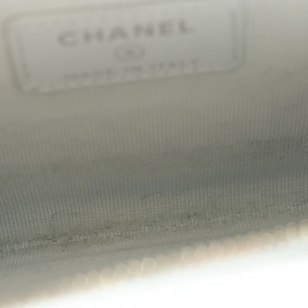 CHANEL(シャネル) マトラッセ フラグメントケース ストラスブルー キャビアスキン シルバー金具 財布 レディース