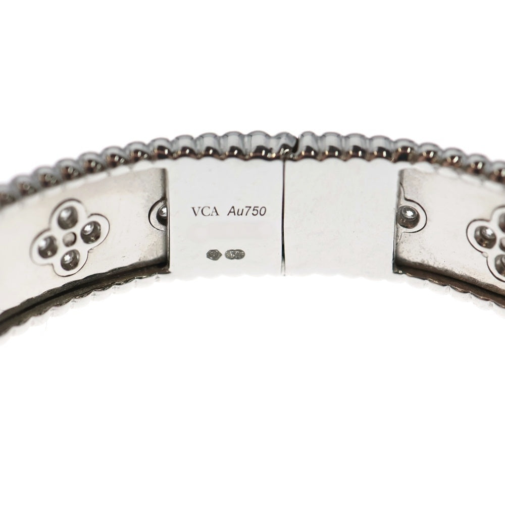 Van Cleef & Arpels(ヴァンクリーフアンドアーペル) ペルレ クローバー ダイヤモンド ブレスレット M ホワイトゴールド K18WG VCARN5B100 ジュエリー レディース