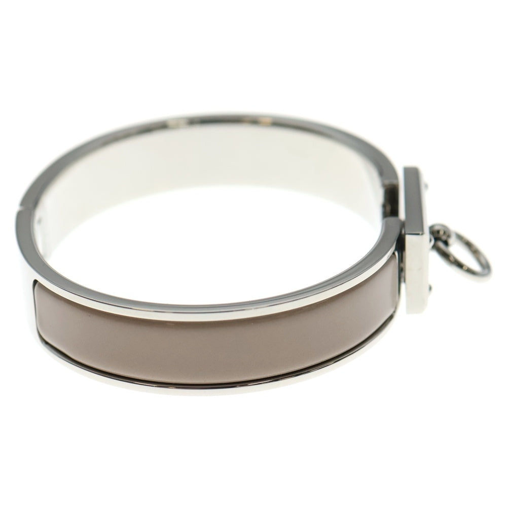 HERMES(エルメス) クリック アノー バングル ブレスレット ベージュ×シルバー SS