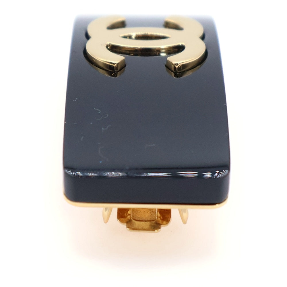 CHANEL(シャネル) ココマーク バレッタ ブラック ゴールド ヘア