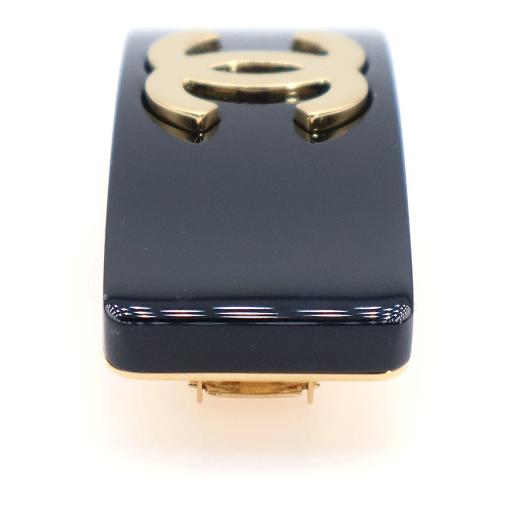 CHANEL(シャネル) ココマーク バレッタ ブラック ゴールド ヘア