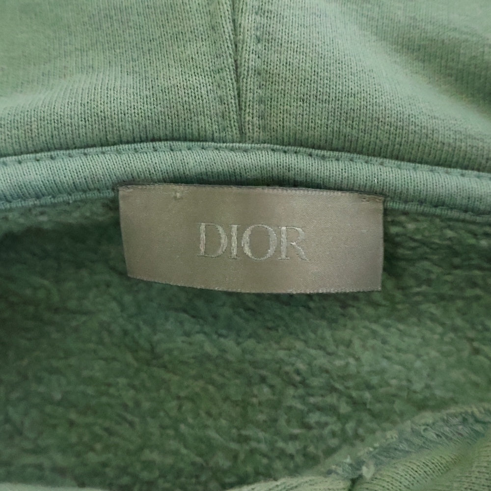 Christian DIOR コットンパーカー L ライトグリーン Christian Dior(クリスチャンディオール) CD ICON HOODIE CDアイロン