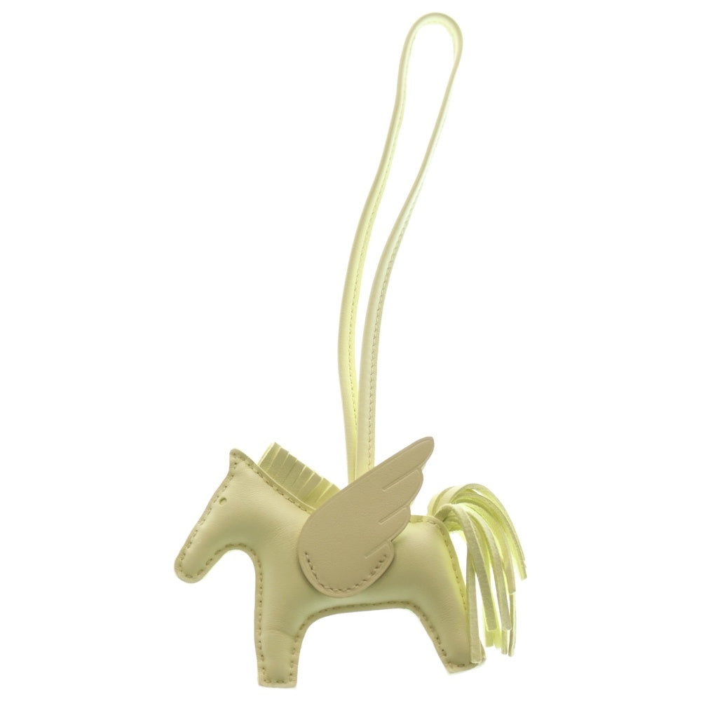 HERMES(エルメス) ロデオチャーム ペガサスPM バッグチャーム ストラップ パステルイエロー アニョーミロ×スイフト ジョーミルトン W刻印 レディース
