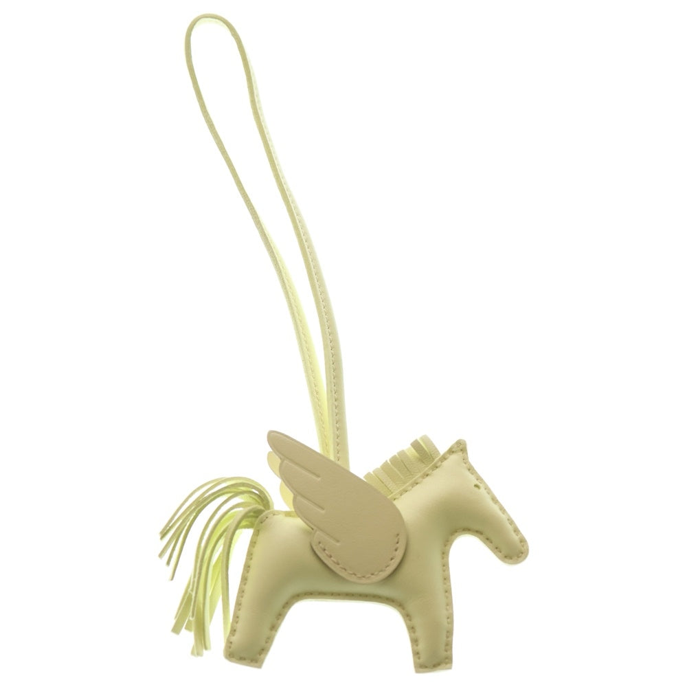 HERMES(エルメス) ロデオチャーム ペガサスPM バッグチャーム ストラップ パステルイエロー アニョーミロ×スイフト ジョーミルトン W刻印 レディース