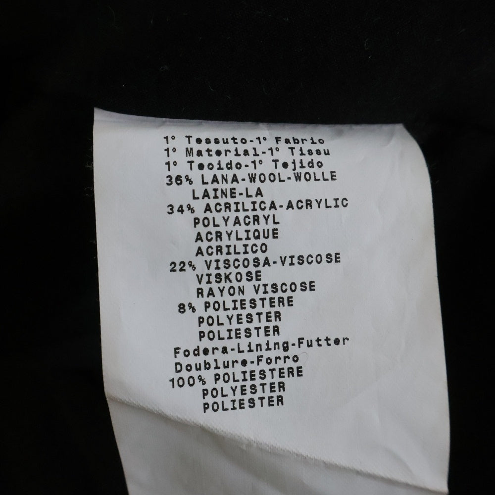 ARMANI COLLEZIONI(アルマーニ コレツィオーニ) ウール ラメ ツイード 3B テーラードジャケット ブラック KMG42T KM171 レディース