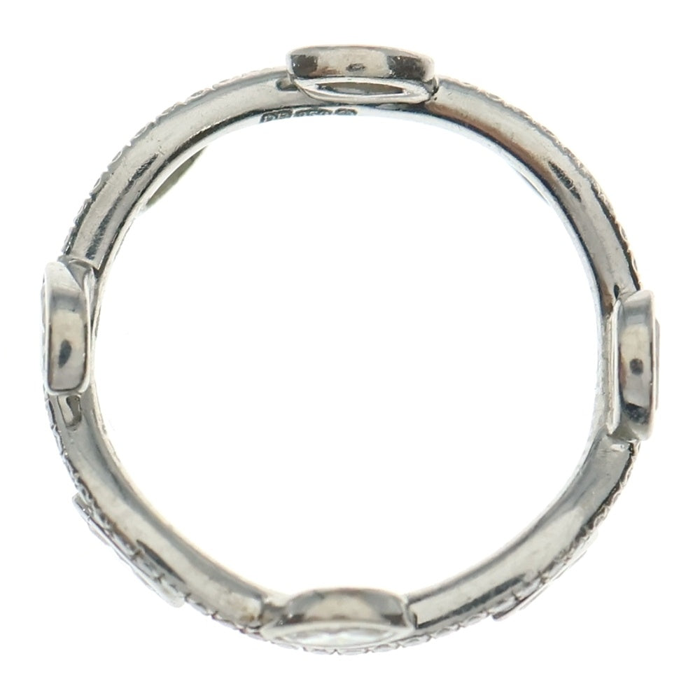 NO BRAND(ノーブランド) メレ リーフ ダイヤリング 指輪 Pt950 プラチナ レディース