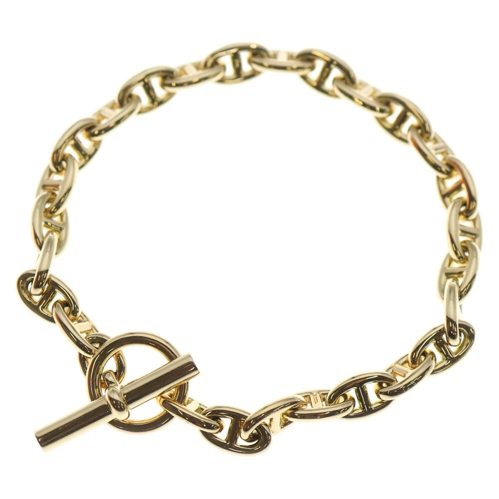 HERMES(エルメス) Chaine d'Ancre TPM シェーヌダンクル TPM 26コマ チェーンブレスレット K18YG イエローゴールド