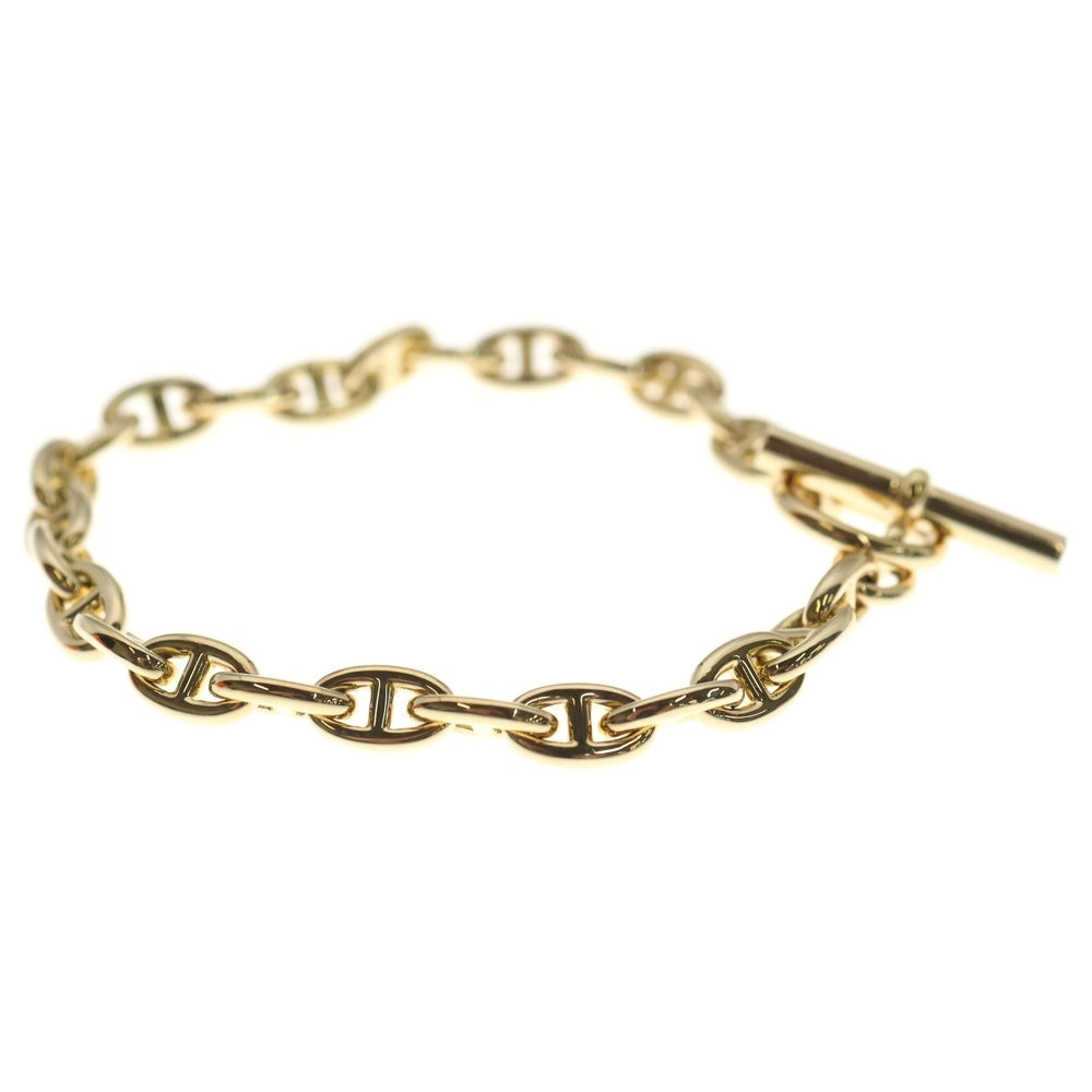 HERMES(エルメス) Chaine d'Ancre TPM シェーヌダンクル TPM 26コマ チェーンブレスレット K18YG イエローゴールド