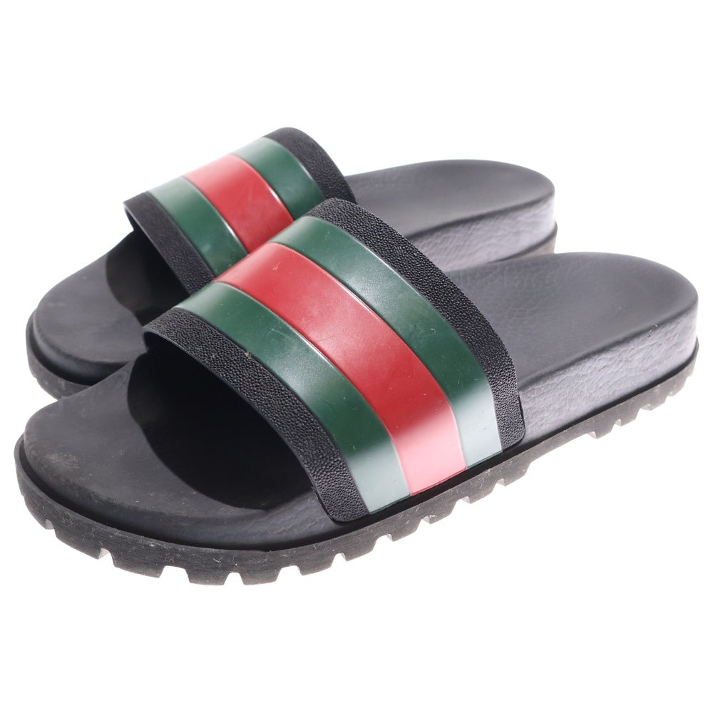 GUCCI(グッチ) シェリーライン ラバー スライド フラット シャワー