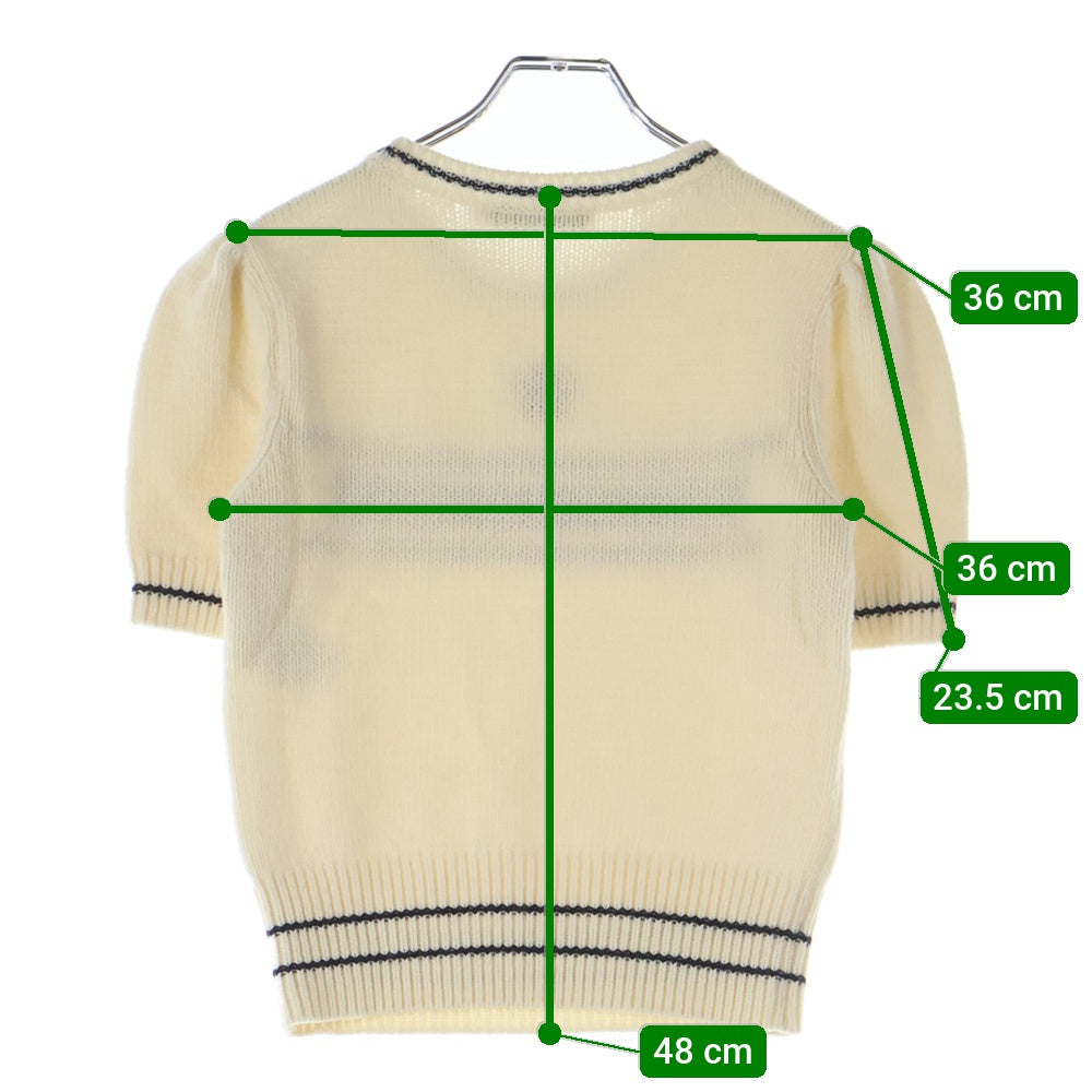 Christian Dior(クリスチャンディオール) ロゴジャガード カシミヤ混