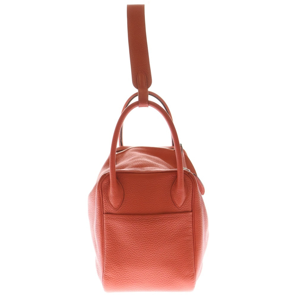 HERMES(エルメス) リンディ 30 ローズジャイプール トリヨンクレマンス レザー 2WAY ハンド ワンショルダーバッグ シルバー金具 レッド □R刻印 レディース