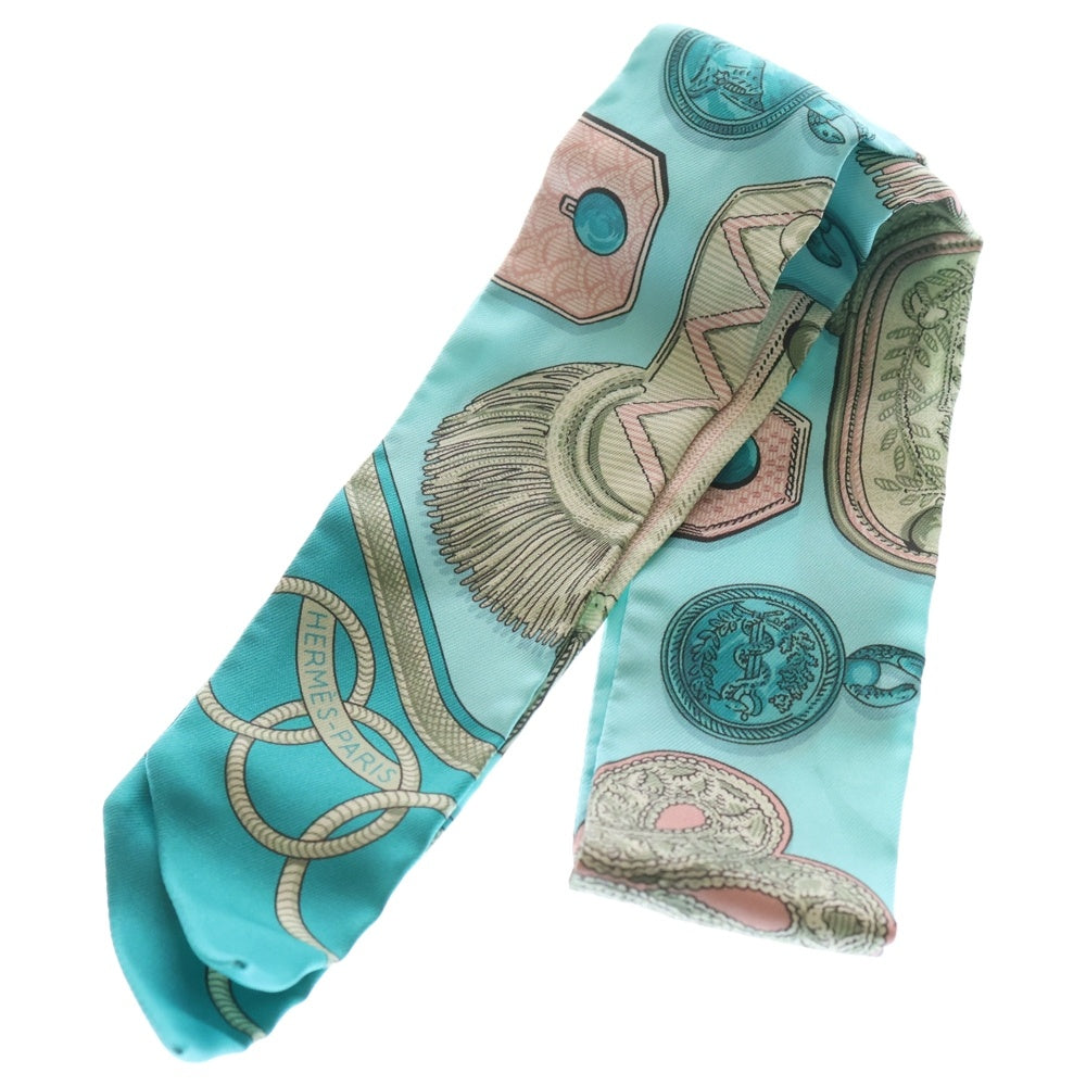 HERMES(エルメス) ツイリー EPAULETTES シルクスカーフ ライトブルー