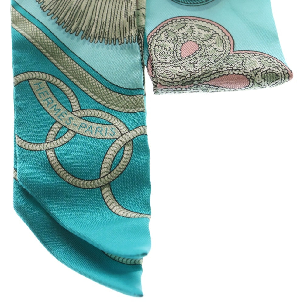 HERMES(エルメス) ツイリー EPAULETTES シルクスカーフ ライトブルー